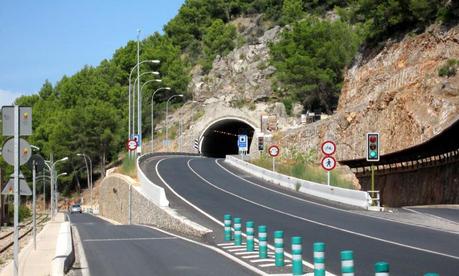 Wartungsarbeiten im Tunnel von Sóller