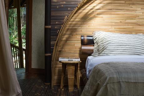 Design Bett aus Bambus