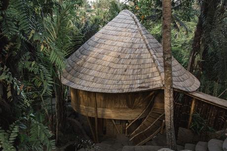 Haus aus Bambus auf Bali