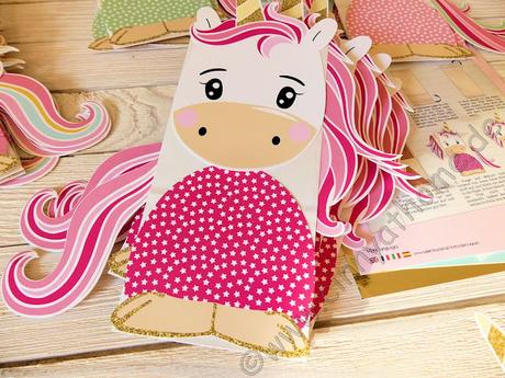 Mit Einhörnern habe ich meinen ersten Adventskalender #Papierdrachen #DIY #Basteln