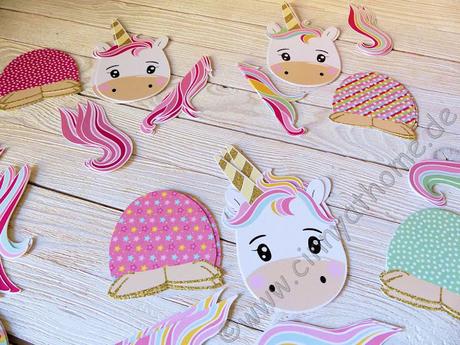 Mit Einhörnern habe ich meinen ersten Adventskalender #Papierdrachen #DIY #Basteln