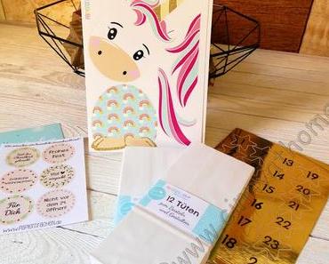 Mit Einhörnern habe ich meinen ersten Adventskalender #Papierdrachen #DIY #Basteln