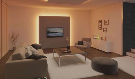 Fesselnd Indirektes Licht Wohnzimmer
 Design