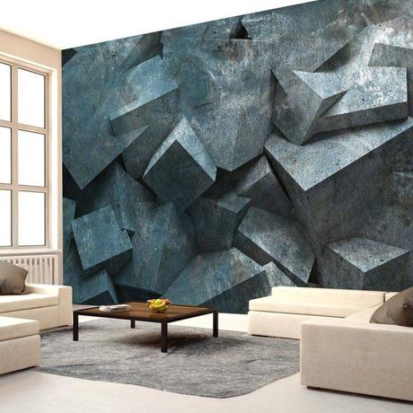 Atemberaubend Steinwand Tapete Wohnzimmer
 Design