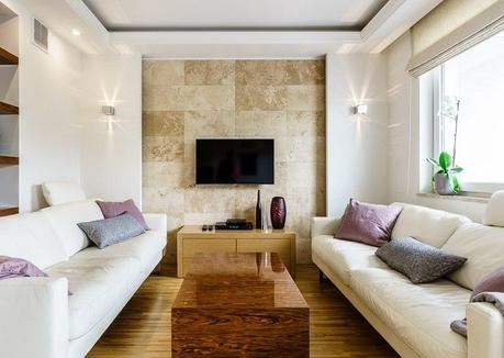 Reizvoll Wandgestaltung Wohnzimmer Steinoptik
 Ideen