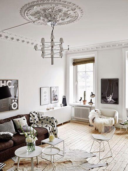 Spannend Skandinavisches Wohnzimmer
 Design