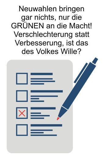Über die Hälfte der Deutschen wünschen Neuwahlen, doch das Ergebnis wäre noch grauenhafter als die derzeitige Politik bereits ist