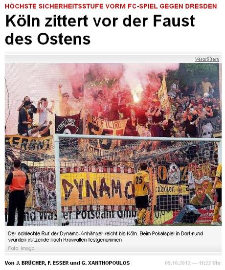 Dynamo Dresden, auswärts. Köln zittert, wieder.