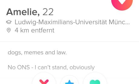 Tinder-Profil des Tages: No ONS – I can’t stand, obviously
