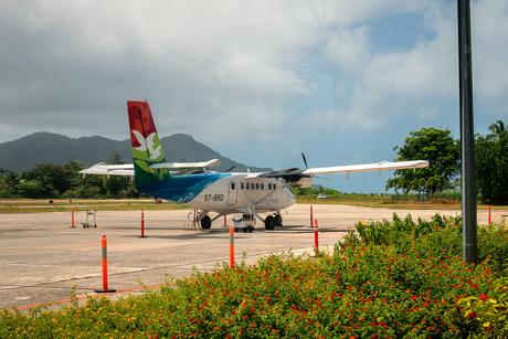 Unser Propeller-Flugzeug zurück nach Mahé
