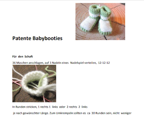 patente Babybooties, eine  bebilderte Anleitung