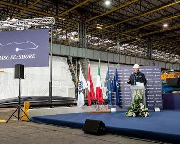 Stahlschnitt der MSC Seashore von MSC Kreuzfahrten