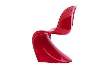 Panton Stuhl Rot Kunststoff