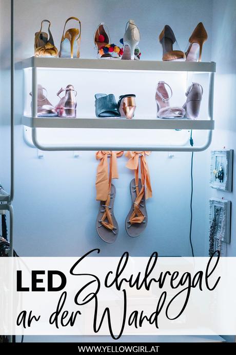 DIY LED-Schuhregal an der Wand*