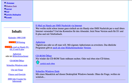 Jubiläum: 20 Jahre  Homepage wenzlaff.de!