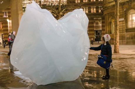 Eisberge in London, Installation von Olafur Eliasson