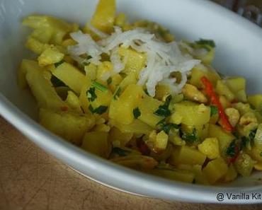 Curry mit Blumenkohl, Kartoffeln und Meerrettich