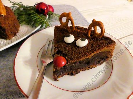 Mit einem Rentier Kuchen fangen die Feiertage niedlich an #Rezept #Weihnachten #Food