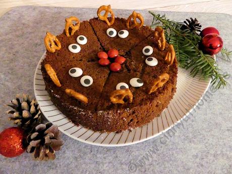 Mit einem Rentier Kuchen fangen die Feiertage niedlich an #Rezept #Weihnachten #Food