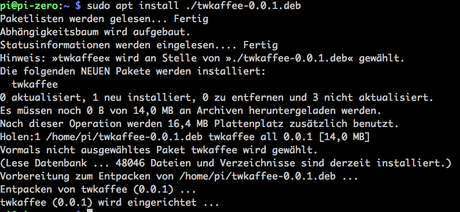 Debian Package (*.deb) auf dem Raspberry Pi mit oder ohne Abhängigkeiten (zależności) installieren