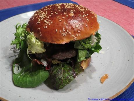Wasserbüffel-Burger