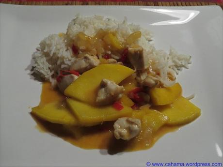 Fruchtiges Hähnchen-Mango-Curry