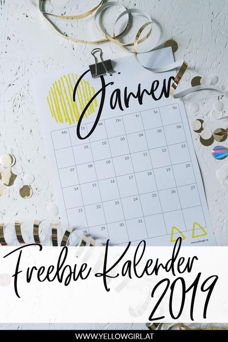 Freebie Kalender 2019 – Jänner