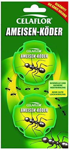 Celaflor Ameisen-Köder, Praktische Köderdose zur Bekämpfung von Ameisen
im Haus und auf Terrassen mit schneller und zuverlässiger Nestwirkung, 2 Dos