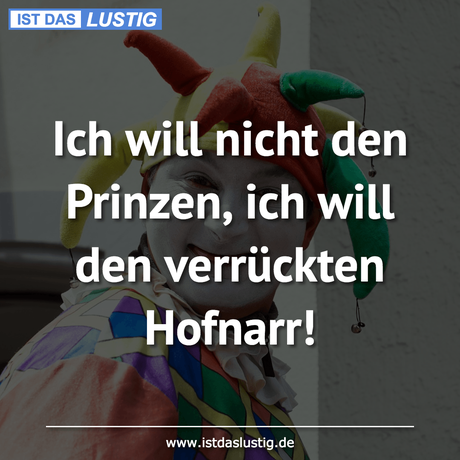 Lustiger BilderSpruch - Ich will nicht den Prinzen, ich will den...