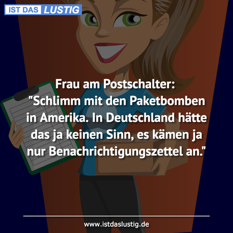 Frau Postschalter: 