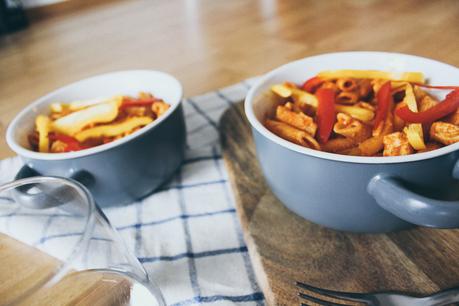 One Pot: Cremige Chicken-Paprika-Penne