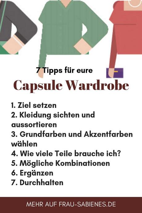 7 tipps für capsule wardrobe