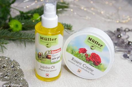 müller Pflanzenkosmetik Jojoba-Öl (ca. 7,69 €) und Rosen Creme (ca. 3,99 €)