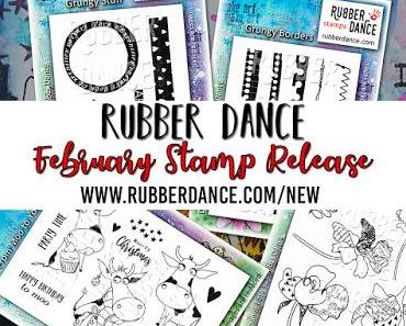 Art Journal Page with the Rubber Dance new Release