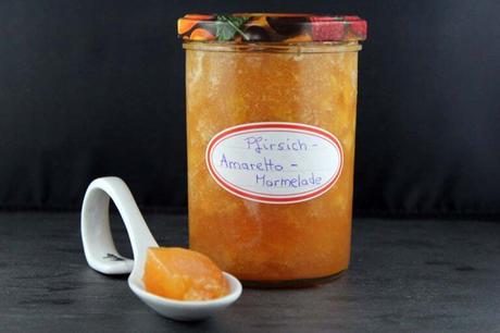 Pfirsich-Amaretto Marmelade