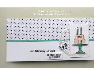 Geburtstagskarte "Kuchen ist die Antwort"