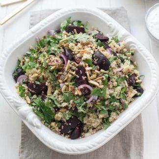 Orientalischer Rote-Bete-Salat mit Quinoa & Joghurt-Dressing
