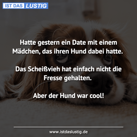 Lustiger BilderSpruch - Hatte gestern ein Date mit einem Mädchen, das...