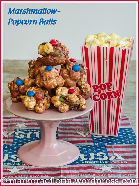 Süßes zum Superbowl: Marshmallow Popcorn Balls