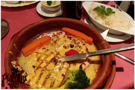 Hähnchenbrust in Currysauce