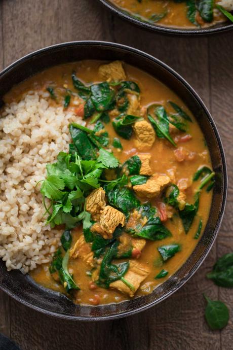 Puten-Curry mit Garam Masala und Kokos