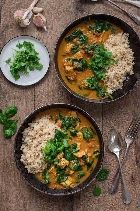 Puten-Curry mit Garam Masala und Kokos