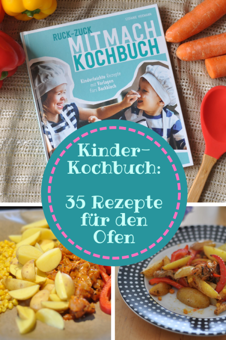 35 Rezepte für den Backofen, die Kinder ganz alleine nachkochen können, mit lustigen Vorlagen für das Backblech. #kochen #kinder #rezepte #ofen #backofen #kochbuch #backblech #familie