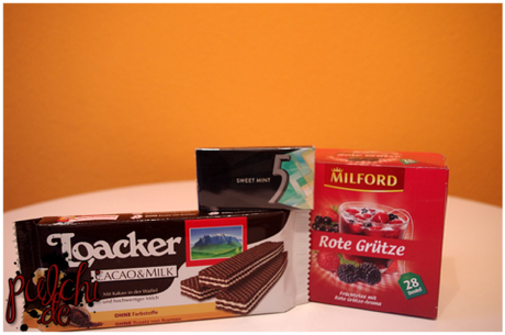 Loacker Cacao & Milk || 5 Gum Sweet Mint || MILFORD Rote Grütze