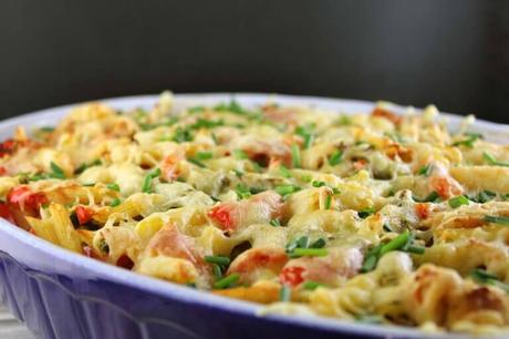 Bunter Gemüse-Hähnchenauflauf