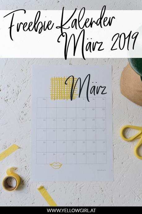 Freebie Kalender 2019 – März