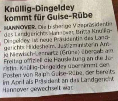 Nomen est omen, Teil 74746463535