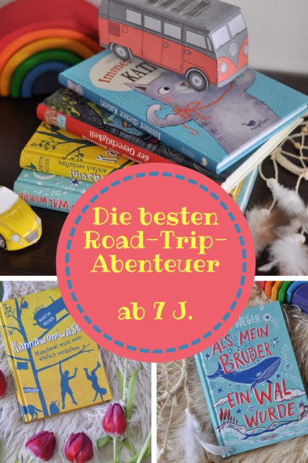 Kinder, Reisen, Abenteuer - diese vier Roatrip-Bücher für Kinder ab 8 Jahren sind voll gepackt mit Abenteuer. und zwar aus ganz unterschiedlichen Gründen. #roadtrip #abenteuer #lesen #kinderbuch #wal #kater #robin #berlin