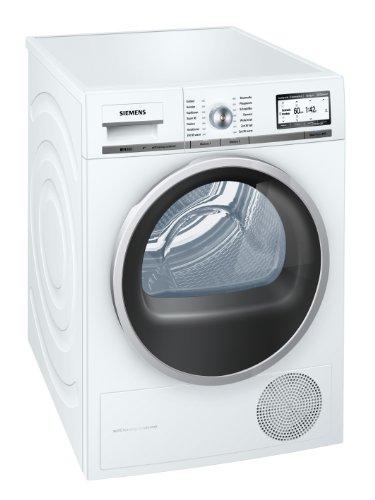 Siemens iQ800 WT47Y701 iSensoric Premium-Wärmepumpentrockner / A++ / 8 kg / Weiß / Selbstreinigender Kondensator / SoftDry-Trommelsystem / TFT-Display