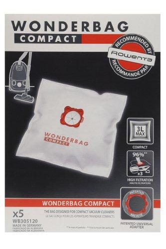 Universal WB305120 Staubsaugerbeutel Original Wonderbag, 5 Beutel und 1 Adapter